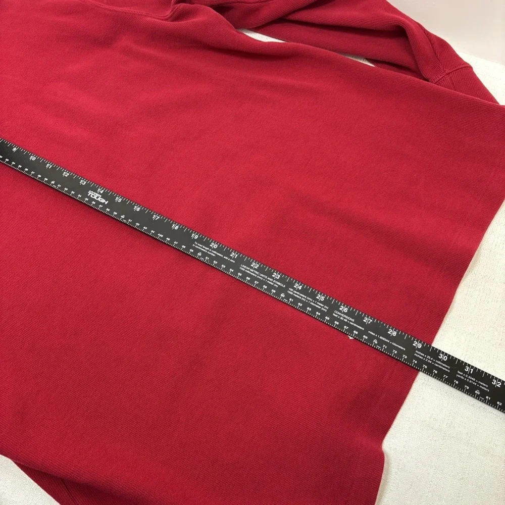 Polo Ralph Lauren Mens XL Red 100% Cotton 1/4‎ Zip Pullover Sweater Blue Pony